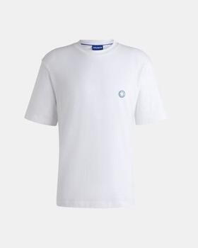 Hugo Blue T-shirt met logobadge model 'Niley' - Foto 2