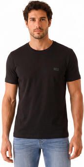 BOSS T-shirt Ronde hals jersey klein logo regular fit