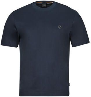 Hugo Boss Katoenen T-shirt met Patch Logo Blue Heren - Foto 4