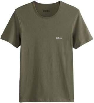 Boss T-shirt Korte Mouw Cotton Basic T-Shirt Khaki Green