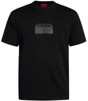 HUGO Regular fit T-shirt van katoenen jersey model 'DELASTIO'