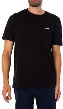 Hugo Boss Stijlvol T-shirt voor mannen Black Heren