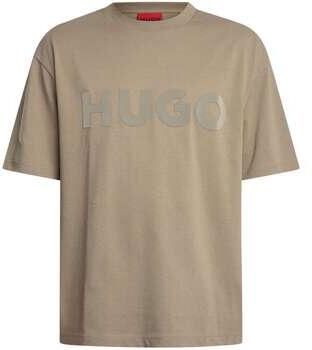 HUGO T-shirt met labelprint model 'Dinkee'