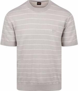 Boss Orange regular fit T-shirt van mix van katoen en kasjmier model 'KANACHO' - Foto 3
