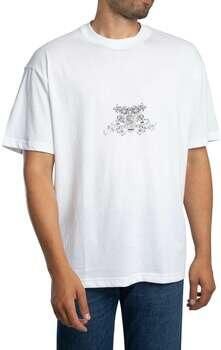 Boss T-shirt Korte Mouw Oversized Duarms T-shirt met grafische achterkant