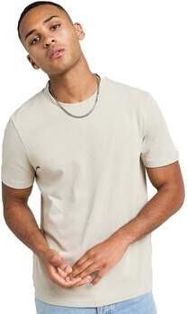 Boss T-shirt Korte Mouw Pique Taddy T-Shirt Light Beige - Foto 2