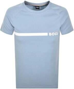 Boss T-shirt Korte Mouw Slim Fit RN T-Shirt Open Blue