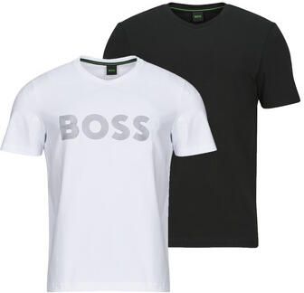 BOSS Green Regular fit T-shirt van katoenmix in een set van 2 stuks