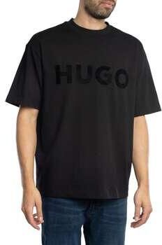 HUGO Oversized T-shirt met labelprint model 'Dinkee'