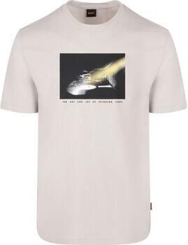 Boss T-shirt Korte Mouw T-shirt Te DJ Grijs