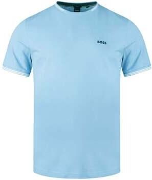 BOSS Green Regular fit T-shirt van katoenmix model 'TAUL'