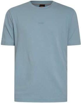 Boss Orange regular fit T-shirt van katoenmix model 'TCHUP' - Foto 4