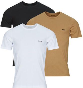 Boss T-shirt met labelstitching in een set van 3 stuks model 'Classic'