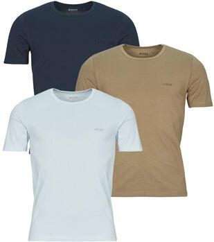 Boss Regular fit T-shirt set van puur katoen in Set van 3 - Foto 4