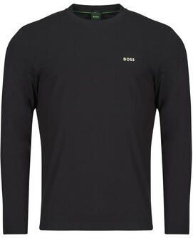 BOSS Green Shirt met lange mouwen en labelprint