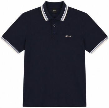 Boss T-shirt Paddy Piqué Polo Shirt Dark Navy Blue