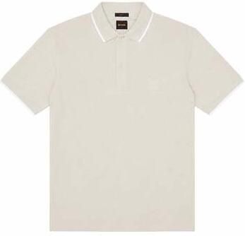 Boss T-shirt Slim Fit Passertip Polo Shirt Open Grey