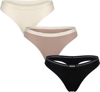 Boss String met elastische band met label in een set van 3 stuks