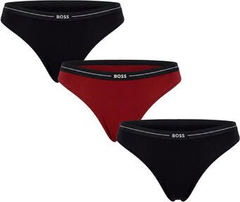 BOSS String 3P THONG met -logo tailleband (3 stuks)