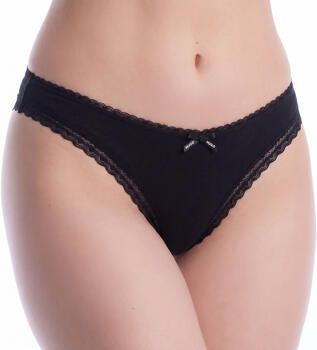 HUGO underwear String elegante kanten randen logo-strik gemiddelde bandhoogte - Foto 7