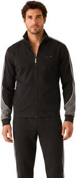 Boss Regular fit trainingsjack van katoenmix - Foto 3