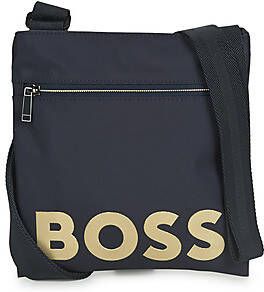 Boss Blauwe Schoudertas Catch Y Zip