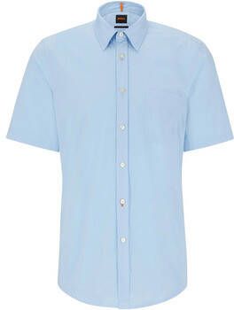 Boss Overhemd Lange Mouw Short Sleeve Relegant Overhemd Lichtblauw