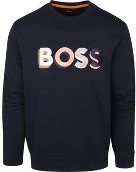 Boss Sweater Trui Logo Donkerblauw