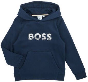 Hugo Boss Sweater Met Kap Blauw