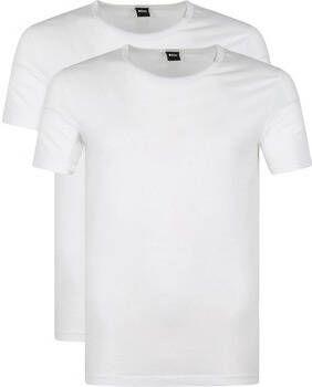 BOSS BLACK Heren Polo's & T-shirts Tshirtrn 2p Modern Wit