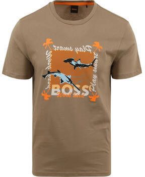 Boss T-shirt Teeshark Beige