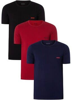 Boss T-shirt Korte Mouw Set van 3 Lounge Crew T-shirts
