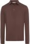 BRAX T-shirt Longsleeve Polo Pirlo Bruin - Thumbnail 1