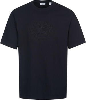 Burberry Paardrijden Geborduurd T-shirt Zwart Black Heren
