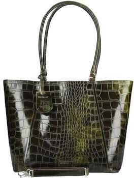 BURKELY leren shopper Cool Colbie met laptopvak kaki - Foto 4
