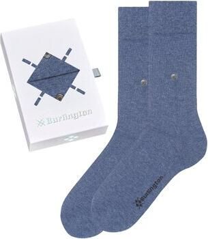 Burlington Socks Gift Box 2-Pack Uni Blauw - Foto 3