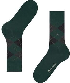 Burlington Socks Wol Edinburgh Groen 7450 - Foto 5