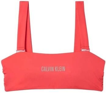 Calvin Klein voorgevormde strapless bandeau bikinitop rood - Foto 5