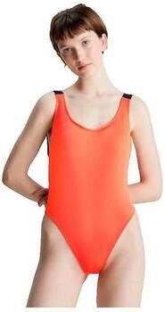 Calvin Klein Swimwear Badpak SCOOP BACK ONE PIECE met hoge beenlijn
