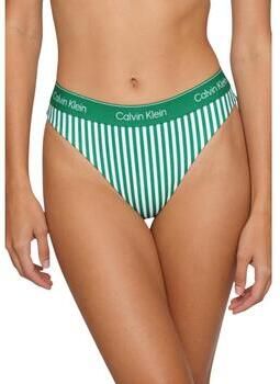 Calvin Klein bikinibroekje groen wit - Foto 3