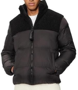 Calvin Klein Outdoorjack SHERPA PUFFER JACKET met een logo-opschrift