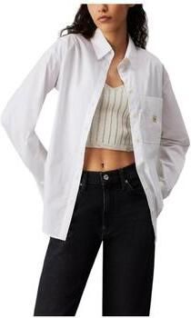 Calvin Klein Jeans Lange katoenen damesoverhemden collectie White Dames - Foto 11