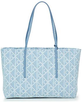 Calvin Klein Jeans Boodschappentas EMBLEM AOP DENIM TOTE W POUCH - Foto 3