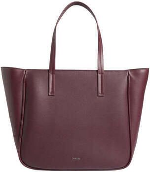 Calvin Klein Bordeaux Polyethyleen Handtas Herfst Winter Collectie Brown Dames
