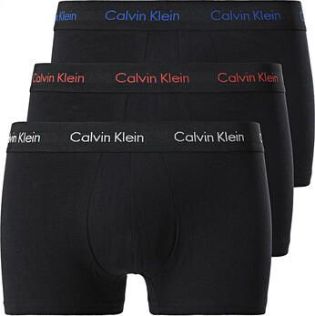 Calvin Klein Zwarte Boxershorts met Elastische Tailleband Black Heren