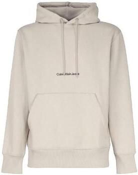 Calvin Klein Beige Fleece-gevoerde Hoodie Tijdloos Comfort Beige Heren - Foto 3