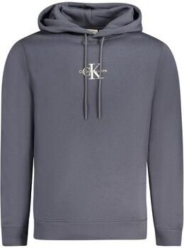 Calvin Klein Blauwe hoodie met geborduurd logo Blue Heren - Foto 3