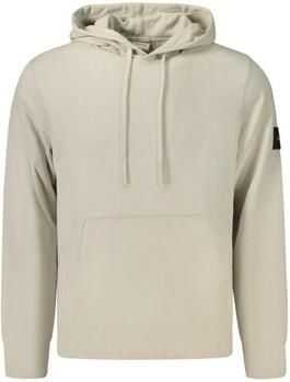 CALVIN KLEIN Heren Truien & Vesten Ls Eu 350terry Badge Hoodie Beige