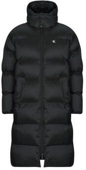 Calvin Klein Jeans Regular fit lange gewatteerde jas met logoprint