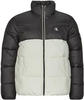 Calvin Klein Jeans Color-Block Pufferjas met hoge kraag Multicolor Heren